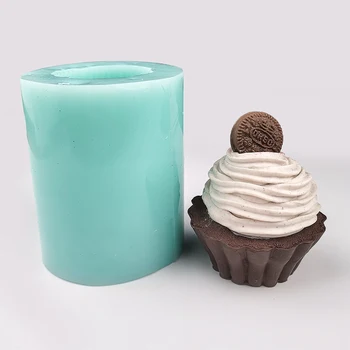3D чаша за сладолед силикон сапун свещ мухъл чаша за сладолед украса на мухъл направи си САМ ръчно изработени плавателни съдове сапун мухъл