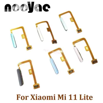 5 Бр. Тестван Оригинал За Xiaomi Mi 11 Lite Бутон за Включване Изключване Захранване с пръстов Отпечатък Лента За домашно управление Ключ за Отключване на Гъвкав кабел
