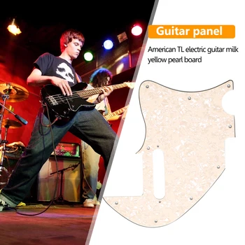 Guitar Pro Защита От Надраскване Професионален TL PVC С Една Дупка, За да го получите Тампон За Китара Защита От Надраскване Перлена Плоча