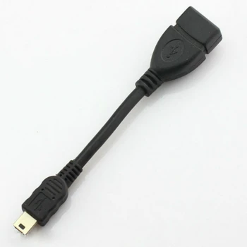 Mini 5Pin Включете към USB 2.0 Тип Жена OTG Домакин Кабел-Адаптер За MP3 MP4 Мобилен Телефон, Таблет Камери