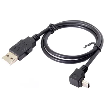 Xiwai USB 2.0 A Вида на куплунга, а на 90 Градуса Нагоре под Ъгъл USB Mini B 5pin Штекерный кабел 50 см