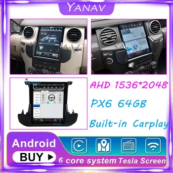 Автомобилен GPS Навигация на Видео За Land Rover Discovery 4 2009-2016 Стерео Екран Tesla Радиото в автомобила Мултимедийно Главното Устройство Carplay