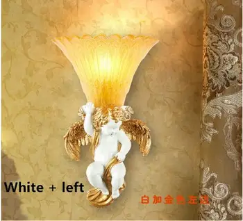 Ангел монтиран на стената лампа Европейския led лампа с трапезария и хол смола, с монтиран на стената лампа E27 led лампа led лъскав, с монтиран на стената лампа