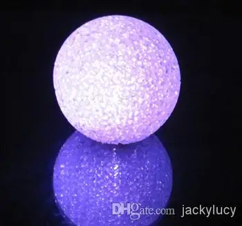 Диаметър 8 см, Цветна Кристална топка лека нощ EVA ПВЦ Материал с подплата Led Emitting Играчки Сватбени декорации