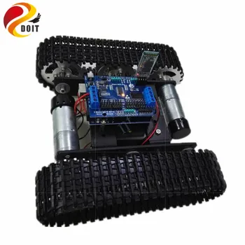 ДРЕБОЛИЯ Bluetooth/WiFi Управление на Интелигентен Робот е Резервоар на Автомобил съвместима за arduino Двигател на автомобил с DIY RC Играчката Метално шаси Caterpillar