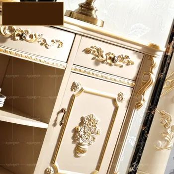 Европейски стил бюфет луксозен Френски Стил Златен следи ресторант шкафче вила чай шкаф-БЮФЕТ, ГАРДЕРОБ