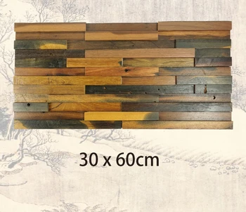 естествено корабельное дърво 3d древна старата лодка дървени плочки довършителни материали за стени HMWM1035 за задната част на кухненските стени