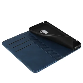 За Samsung Note 9 Калъф Кожен Луксозен Телешки Магнитен Флип-Портфейл За Samsung Galaxy Note 9, Galaxy Note 8 Калъф Funda На Корпуса
