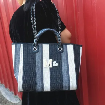 Индивидуална чанта-тоут с инициали на рамото, Дамска чанта, Плажна Холщовая Ръчна чанта, Подаръци за меден месец за нея, чанта-тоут на веригата