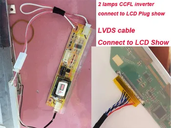 Комплект за LP150X12-TL01 контрольор карта на водача Екран лентата с 2 лампи 30pin HDMI + DVI + VGA LCD аудио DIY 15 