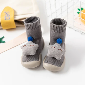 Обувки За малки Момчета С гумени Чорапи За Новородено, мини Домашни Чорапи, Детски Коледни Подаръци, Топло Защитни Обувки За Чорапи
