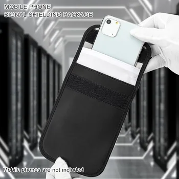 Сигналът е Принудителна Чанта Чантата е с Голям Капацитет Защита на личния живот на Мобилен Телефон Без Проследяване на Защита От Взлом Защитен Калъф Преносим RFID 0