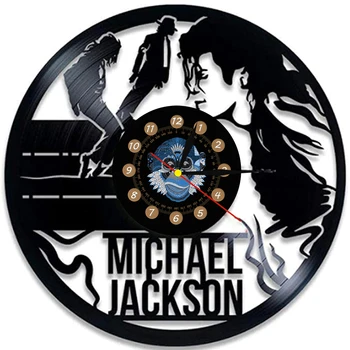 Танцуващата Майкъл Джексън Винил Часовници LED Vinyl Плоча Стенни Часовници с 7 Цветове Led Взаимозаменяеми Стенни Часовници Начало Декор reloj сравнение