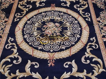 3d carpetsavonnerie луксозен килим китайски Старинни Ръчно Монтиране на Окачен Мандала Площ от Растителен Дизайн savonneriefor килим 1