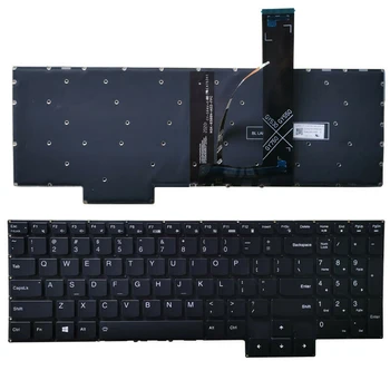 Нова Английска Клавиатура За лаптоп Lenovo Legion 5-17IMH05H 5-17IMH05 5-17ARH05H Черна us Клавиатура с Подсветка 1