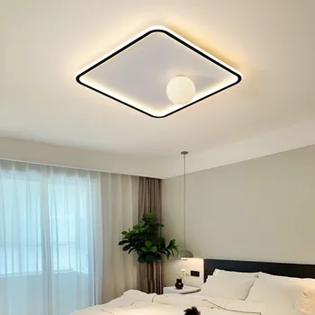 Нова къща Скандинавски спалня хол мода креативна луната окачен тавана лампа квадратна стая светлина 1