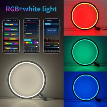 Xiaomi Youpin Smart Ins Креативна Настолна Лампа Rgbcw Цветна Настолна Атмосфера Светлина Електрически Конкурс За Украса На Работния Плот Дома 3