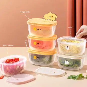 Кутия За Съхранение в Хладилника с Дренажна Кошница Прозрачен Хранително-вкусовата Контейнер за съхранение на Плодове и Зеленчуци, които Не съдържат BPA, за съхранение на Прясна храна в Хладилника 3