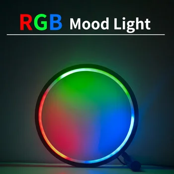 Xiaomi Youpin Smart Ins Креативна Настолна Лампа Rgbcw Цветна Настолна Атмосфера Светлина Електрически Конкурс За Украса На Работния Плот Дома 5